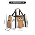 thumbnail image 4 of Hirioo Cute Sloth In Yoga Pose Tree Hand Travel Bag for Men Women,Durable and Spacious Travel Bag with Multiple Pockets for Work, Travel, Weekend Getaways, 4 of 8