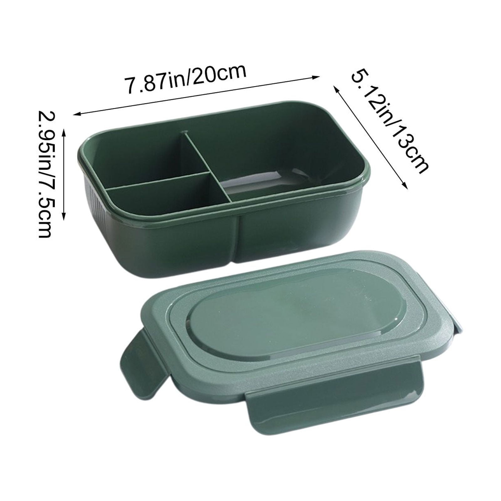 Specollect Clearance 1Pcs Bento Box Adult Lunch Box - Leakpoof 3-Compartment Containers for Adults and Teens, Ideal for On-the-Go Balanced Eating