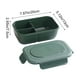 thumbnail image 3 of Caja Bento de silicona para microondas - Recipiente de preparación de comidas de 3 compartimentos, 20x13x7,5 cm, apilable, apto para lavavajillas, azul/verde/rosa, 3 of 6