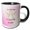 Black/White, variant on 3drose, Two Turtle Doves on the Second Day of Christmas, 15oz Two-tone Red Mug