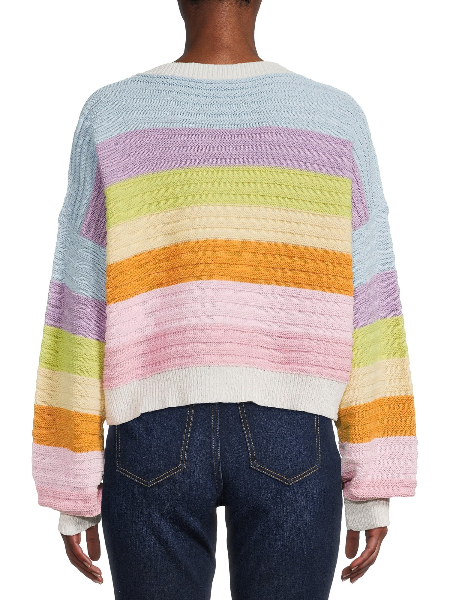 Rainbow Pullover Sweater - Walmart 