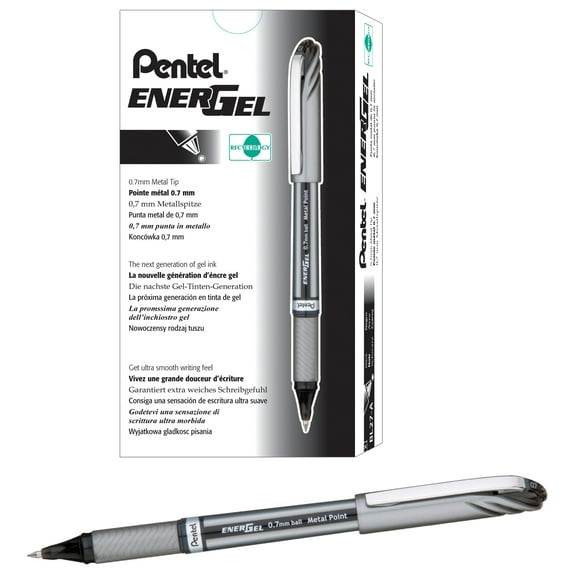 Pentel, PENBL27A, EnerGel NV Liquid Gel Pens, 12 / Dozen