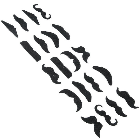 Pelo facial falso, bigotes falsos pelo de barba falsa bigotes negros peludos para vestidos de vacaciones para fiesta de carnaval Ecomeon no