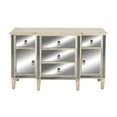 thumbnail image 3 of DecMode 31" x 48" Beige Wood Glam Cabinet, 3 of 8
