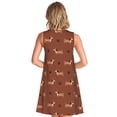 thumbnail image 2 of Bixox Dachshund Dog Puppy Print Women's Sleeveless A-Line Dress with Pockets, Casual Knee-Length Tank Dress for Summer-X-Large, 2 of 7