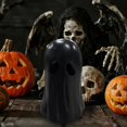 thumbnail image 5 of 3.94" Mini Ghosts Small Scary Ghost Figurines, Resin Ghost Sculpture Statue,Halloween Resin Figurine Decorative Tabletop Decor For Halloween Home Cute Collectible Party Decoration(Black), 5 of 8