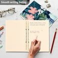 thumbnail image 4 of FORMRS 1-Subject Spiral Notebook 8" x 5" College Ruled 60 Refillable Sheet A5 Hard Cover, 2 Pack, Pink Flowers, 4 of 7