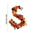 thumbnail image 3 of Maple Leaf Garlands Vines for Halloween Decorations, Foldable Beautiful Artificial Garland for Home Garden Wedding Party Thanksgiving Dinner Fireplace Door Frame 62.99Inch Orange, 3 of 6