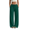 thumbnail image 2 of Wide Leg Sweatpants for Women Winter High Waisted Baggy Sweat Track Pants Drawstring Casual Pants with Pockets 2XL, 2 of 8