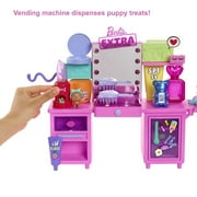 Barbie Extra Fashion Doll and Vanity Playset with 45+ Accessories, Vanity and Puppy