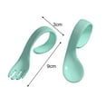 thumbnail image 4 of AYYUFE 2Pcs Baby Utensils Set Easy Grip BPA Free PP Children Self Feeding Learning Spoons Forks Set for Toddler, 4 of 7