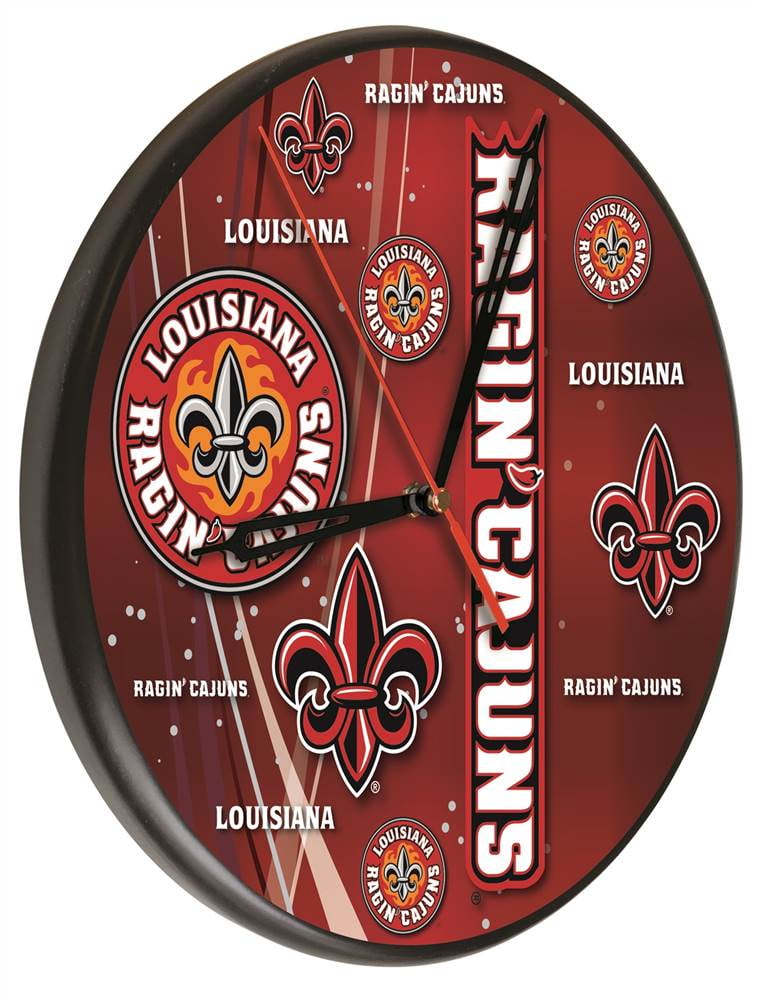 LouisianaLafayette Digitally Printed Wooden Clock