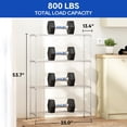 thumbnail image 3 of FDW Steel 35 Shelves Tier Kitchen Storage Cart Shelf Standing, Chrome, 3 of 8
