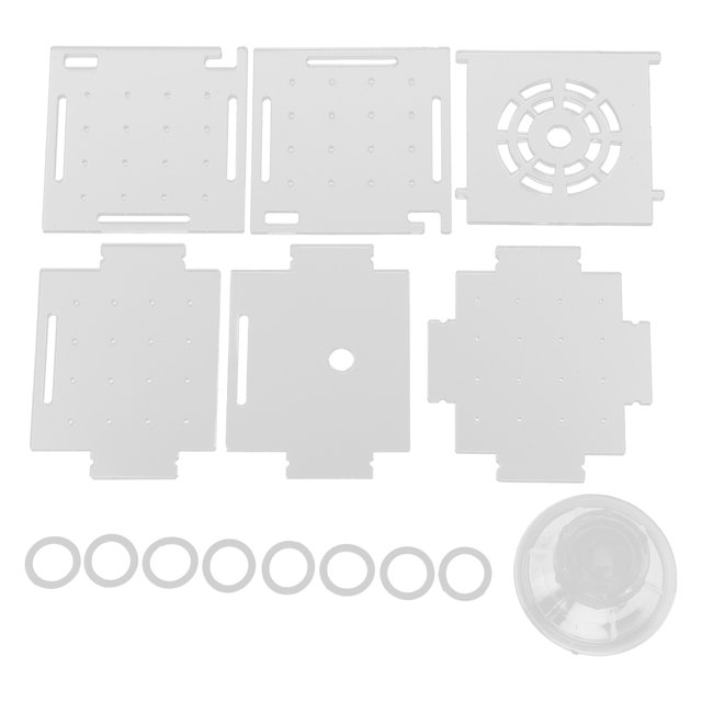 Fish Breeding Box, Transparent Acrylic Sucker Mount Fish Isolation Box Convenient In-water With Feeding Hole For Shrimp Single Mini Box 6x6x6