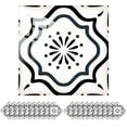 thumbnail image 1 of Tile Stickers Wall Decor Bathroom Kitchen Wall Sticker Waterproof PVC Decoration Stickers - 2D Sticker with Retro Design in Mosaic Style (6 x 6 Inch, Style-9), 1 of 7