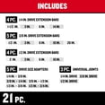 thumbnail image 2 of CRAFTSMAN Socket Extension Set/Socket Adapter Set, 21-Piece (CMMT42283), 2 of 7
