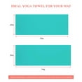 thumbnail image 6 of Turquoise Yoga Towel for Hot Yoga Non Slip, Modern Pure Turquoise Yoga Mat Towel Absorbent Yoga Sweat Towels Microfiber Hot Yoga Blanket for Bikram Pilates 26"x70", 6 of 7