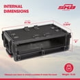 thumbnail image 5 of SKB 1SKB-ISF2U injection Molded 22.25" x 14" x 9.50" Rack Case, for Notebook, Multi-Color, 5 of 11
