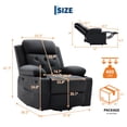 thumbnail image 2 of Ourlova Power Recliner Chair with Power Headrest and USB Charging Ports Black, 2 of 9
