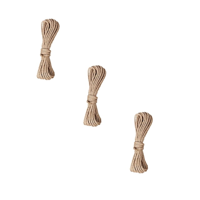 3Pc Diy Cat Climbing Frame with Sisal Rope 6Mm*10M, Friendly Sisal Rope for Repair and Replacement of Scratching Posts with Jute for Crafting and Home Decor