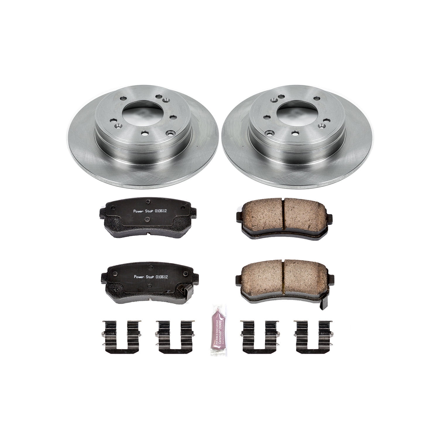 PowerStop Rear Stock Replacement Brake Pad and Rotor Kit Fits: HYUNDAI KIA Select Models KOE6936
