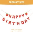 thumbnail image 2 of 1 Set Strawberry Birthday Banner Fruit Happy Birthday Banner Birthday Decor, 2 of 9