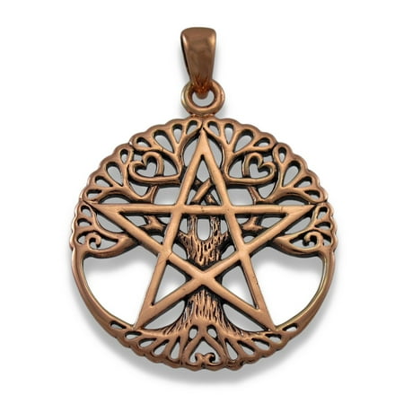 - Large Copper Tree Of Life Pentacle Pendant Pagan
