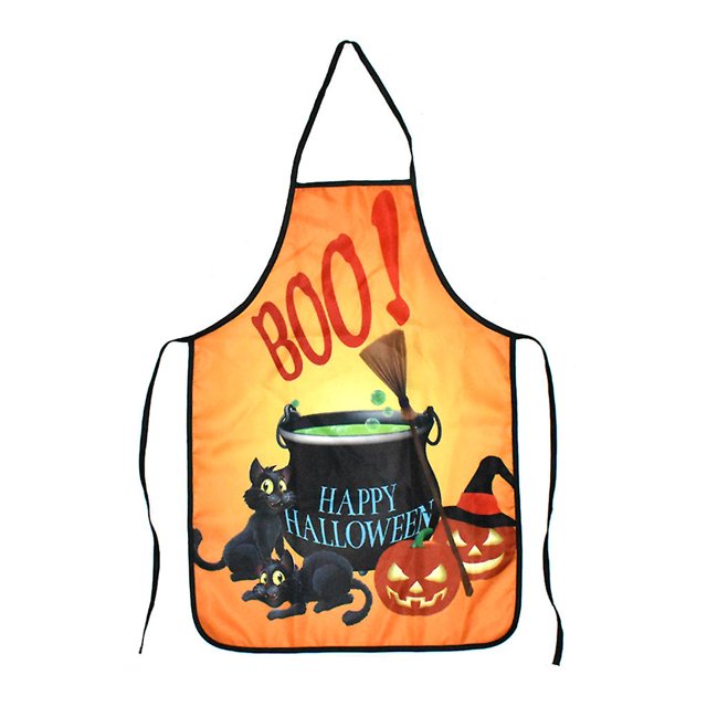 Delantal sin mangas para decoración de Halloween, delantal para mujer, delantal para cocinar en casa