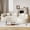 Beige, variant on Wiilayok 110" Chenille L Shaped Sectional Sofa, Curved Deep Seat Cloud Sofa Couch with Left Chaise for Living Room Apartment,No Assembly,Light Brown