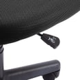 thumbnail image 2 of Silla de oficina con respaldo bajo, silla de ordenador giratoria ajustable tapizada de malla, color negro,Negra, 2 of 2