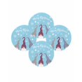 thumbnail image 7 of 15 Inch Round Placemats Set of 4, Christmas Blue Non Slip Heat Insulation PP Table Mats, Cute Gnomes Xmas Winter Snowflakes Washable Place Mats for Kitchen Dining Party Table Decor, 7 of 7