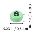 thumbnail image 2 of 100Pcs Acrylic Number Beads Jewelry Making Beads Bracelet Beads Number Beads Delicate Loose Beads, 2 of 8