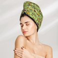 thumbnail image 5 of Xecao Cute Tractor Print Hair Towel, Hair Turbans for Wet Hair, Drying Hair Wrap for Curly Hair Women,Coral Velvet Dry Hair Cap,Dry Hair Hat, 5 of 6