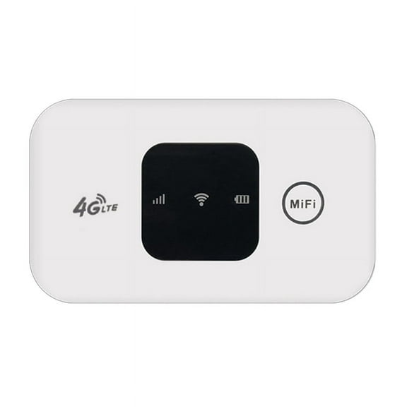 4G WiFi Router MiFi 150Mbps WiFi Modem Car Mobile WiFi Wireless Hotspot Support 10 Users with Sim Card Slot,1 x Router 1 x USB Cable,White