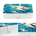 thumbnail image 4 of Shark Jewelry Organizer Display Case, PU Leather with Removable Compartment, Portable, 4 of 6