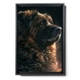 thumbnail image 2 of Hudo Leonberger Dog on Space Poster Art - Leonberger Dog Canvas Wall Art - Cute Bathroom Decor - Black Dog Bathroom Decor, 2 of 5
