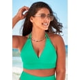 thumbnail image 4 of Swimsuits for All Women's Loop Strap Halter Bikini Top, 4 of 5