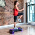 thumbnail image 4 of PRISP Adjustable Aerobic Stepper 78cm, 3 Levels (4''/6''/8'') Exercise Step Platform for Home Gym and Fitness Training, 4 of 8
