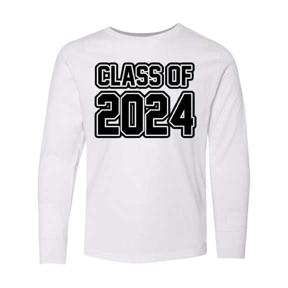 Inktastic Class of 2024 Long Sleeve Youth T-Shirt