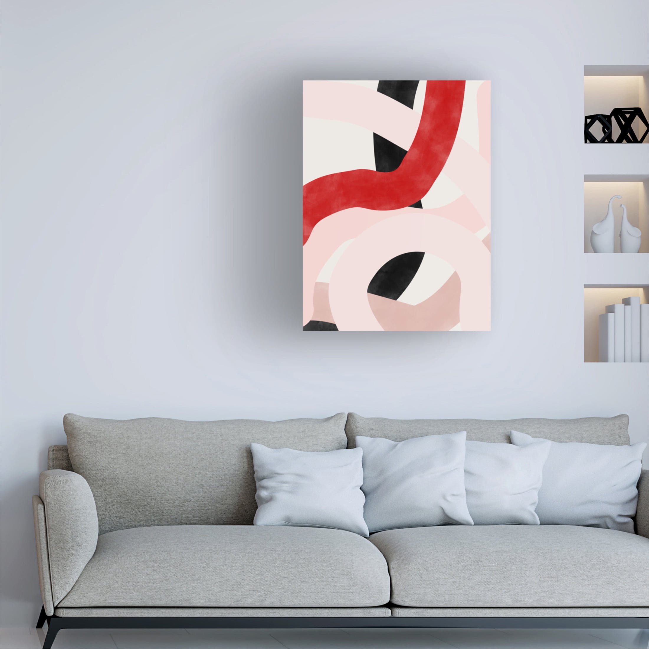 Trademark Fine Art Elena Ristova red13 Canvas Wall Art