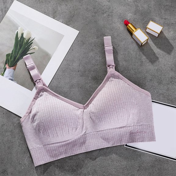 Maternity Lactation Bra Milk Front Buckle Nursing Bra Bandeau Sports Bras for Women Womens Bras Comfortable plus Size Sports Bra for Running Women Strapless Bra Semi Bra Easy Lingerie Athletic Bras