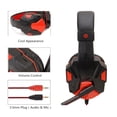 thumbnail image 5 of fastboy Gaming Headphone Computer Game Console Stereo Surround Sound 3.5mm Wired Headset Earphone, Black Red, Non-LED Type, 5 of 5
