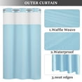 Hookless Shower Curtains With Snap In Liner Ikfashoni Hookless Shower Curtain with Snap in Liner, No Hooks Blue