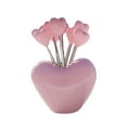 thumbnail image 3 of Juego de Tenedores de frutas Macarena de acero inoxidable para pasteles Rosa, 3 of 8