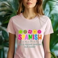 thumbnail image 5 of Spanish Teacher T-Shirt, Like a Normal Teacher But Cooler, Colorful Unisex Tee, White, Size S, 5 of 6