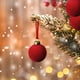 thumbnail image 5 of Juego de adornos de árbol de Navidad de terciopelo 100pc | Decoraciones colgantes de bolas rojas | Terciopelo de lujo suave, 0,6x12,5 cm | Fácil fijación de gancho | Decoración festiva para árboles,, 5 of 8