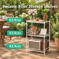 White 3 Tier Compact Metal Small Space Storage Shelving Unit - Walmart.com
