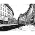 thumbnail image 2 of Wang, Melissa 14x12 Gold Ornate Wood Framed with Double Matting Museum Art Print Titled - European Vacation in BandW IV, 2 of 4