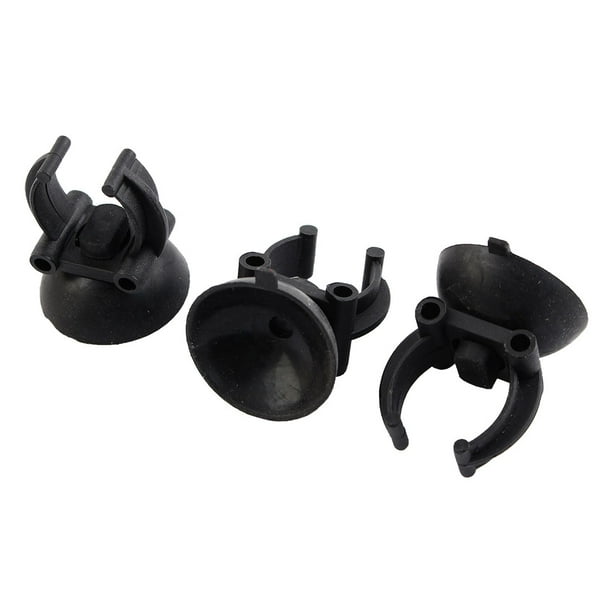 Aquarium Fish Tank Rubber Airline Hose Tubing Holder Suction Cup Black