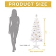 thumbnail image 2 of Árbol de Navidad blanco brillante SUNSHINE DECOR Con luz de 1,2 m y adornos, 2 of 6